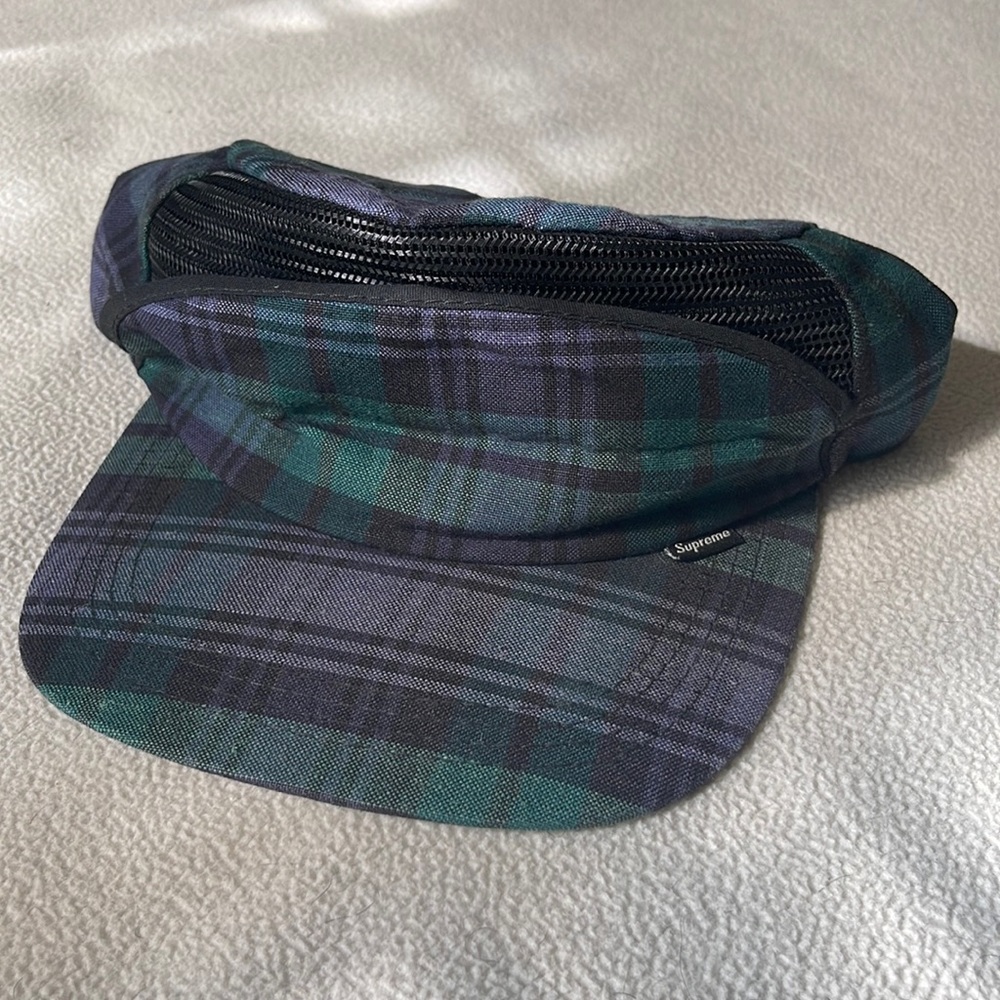 Flannel pattern supreme SnapBack with forehead vent
